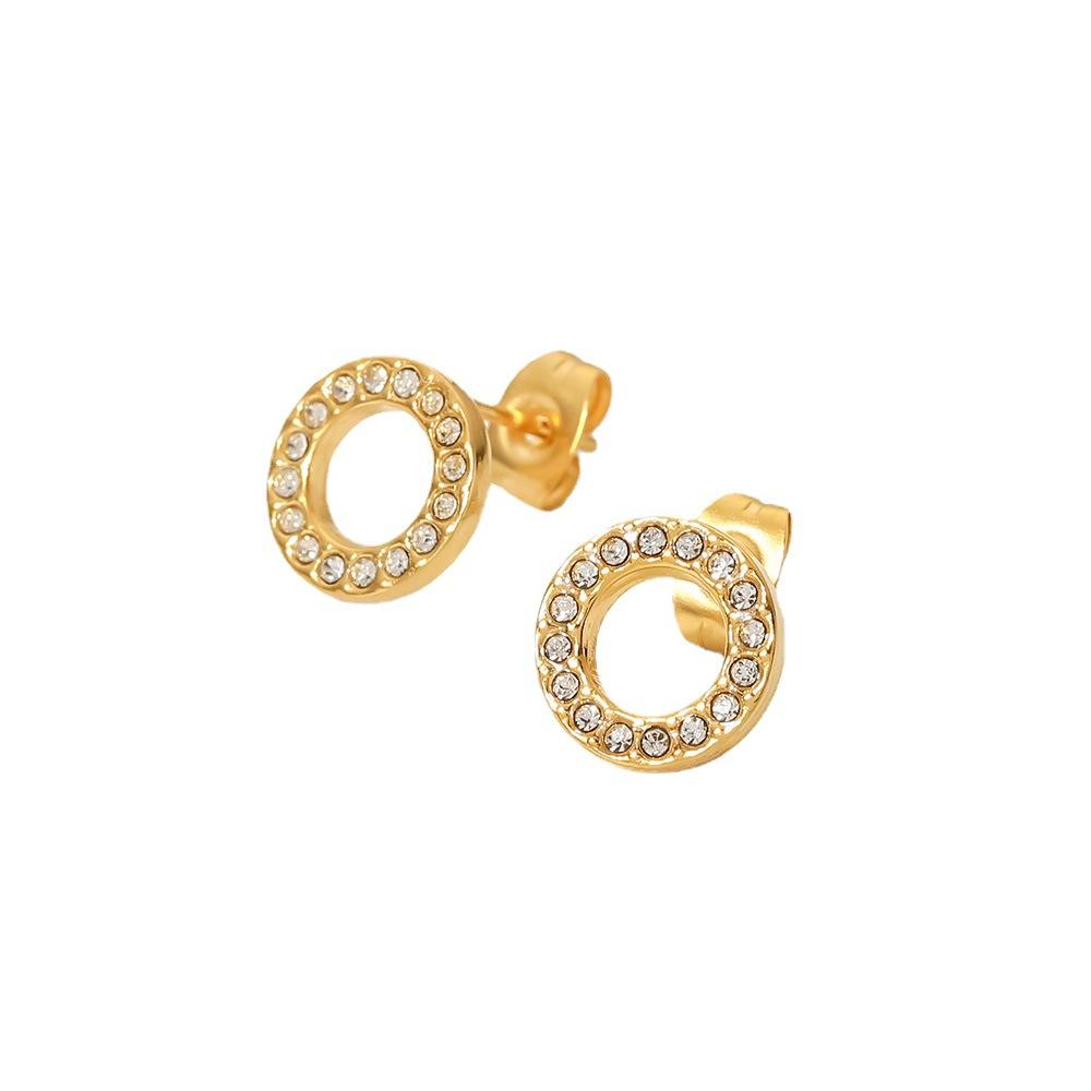 Circle Stud Earrings