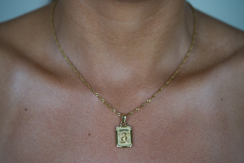 Angel Tag Necklace