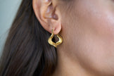 Textured Gold Hoops