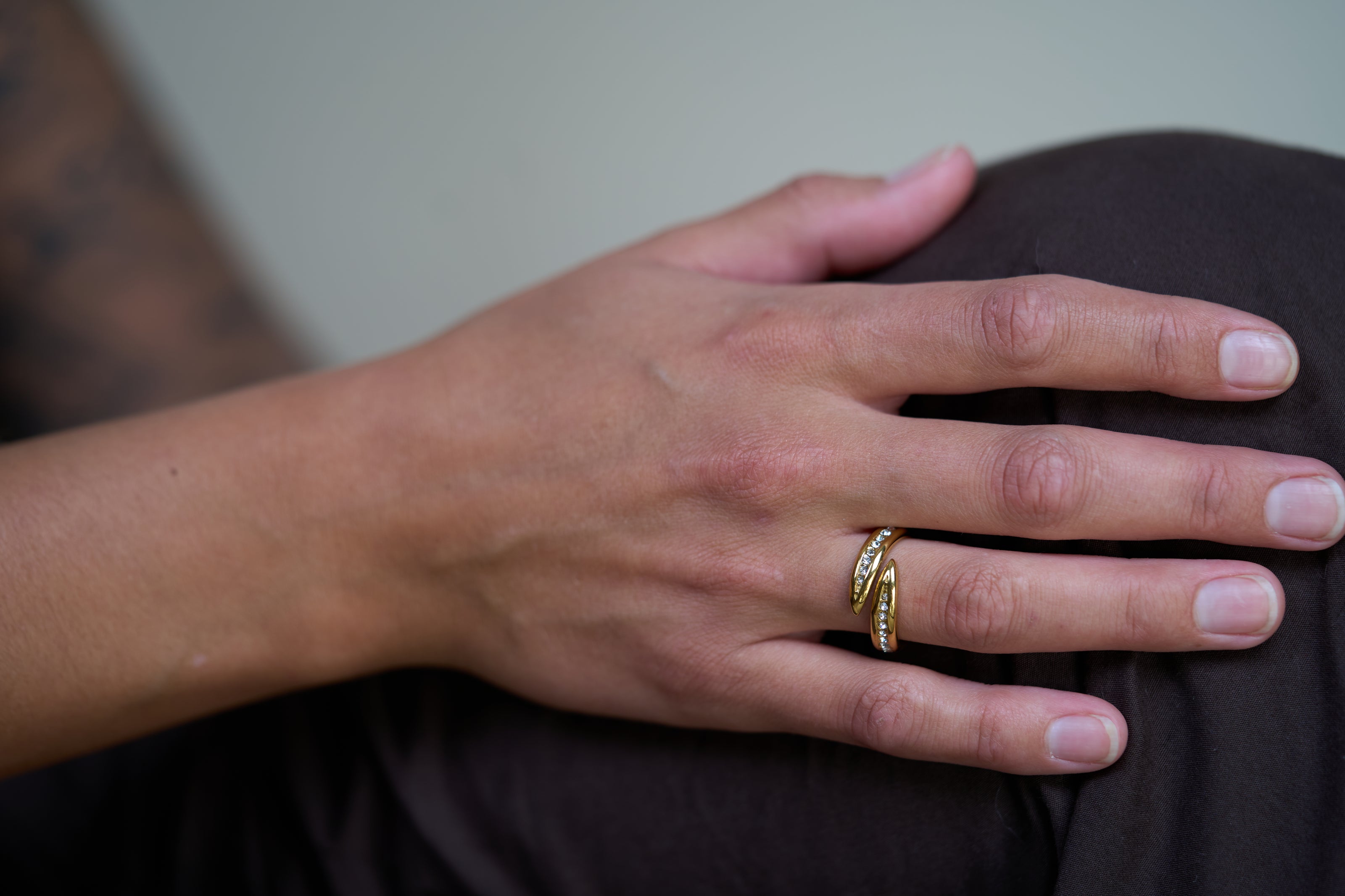 Twist Crystal Ring