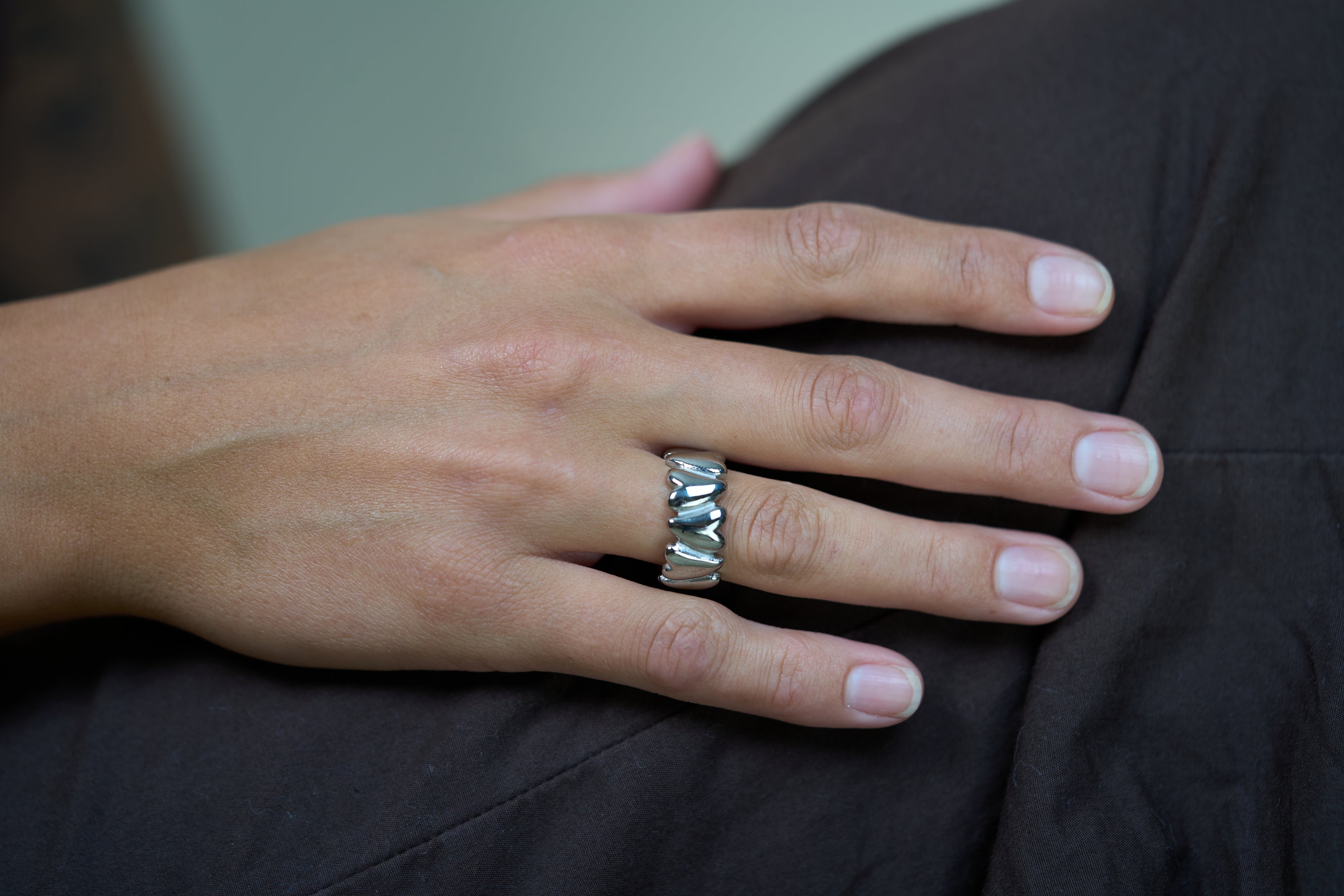 Sculpted Heart Ring