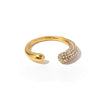 Crystal Curve Ring
